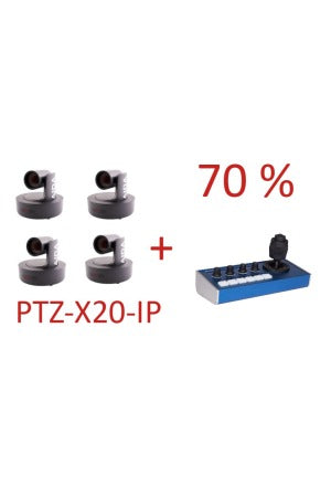 AIDA PTZ-X20-IP 4x + Skaarhoj PTZ FLY
