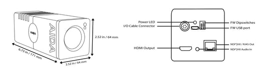 AIDA HD-NDI-X20 FHD NDI-HX HDMI 20x POV Camera DEMO