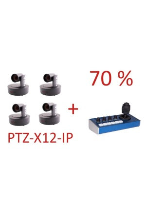 AIDA PTZ-X12-IP 4x + Skaarhoj PTZ FLY