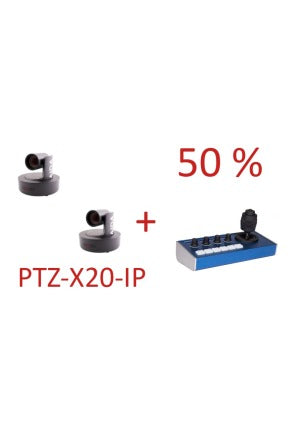 AIDA PTZ-X20-IP 2x + Skaarhoj PTZ FLY