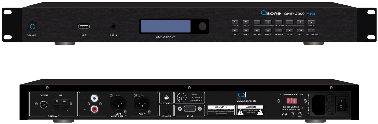 Qsone QMP-2000 MKII Tuner Medienplayer