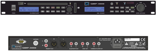 Qsone QMP-3000 Media Player BT CD USB DAB FM